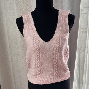 Vero Moda Pink V-Neck Sweater